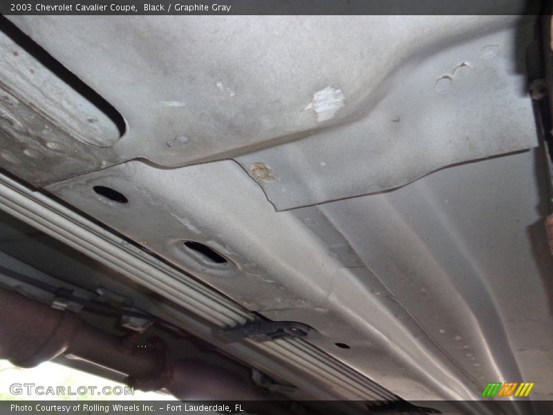 Black / Graphite Gray 2003 Chevrolet Cavalier Coupe