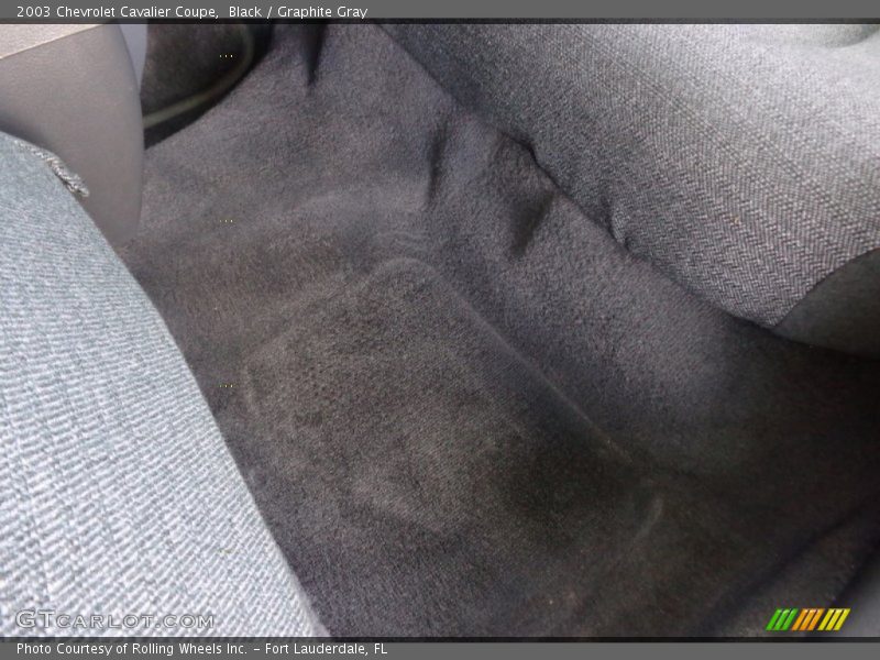 Black / Graphite Gray 2003 Chevrolet Cavalier Coupe