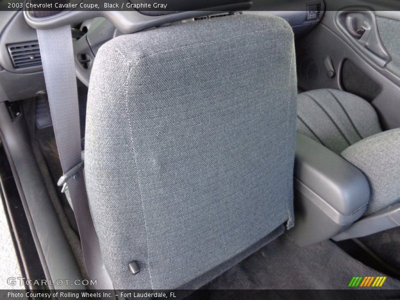 Black / Graphite Gray 2003 Chevrolet Cavalier Coupe
