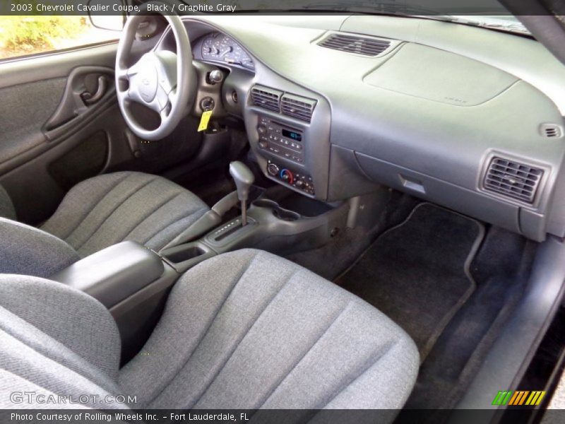 Black / Graphite Gray 2003 Chevrolet Cavalier Coupe