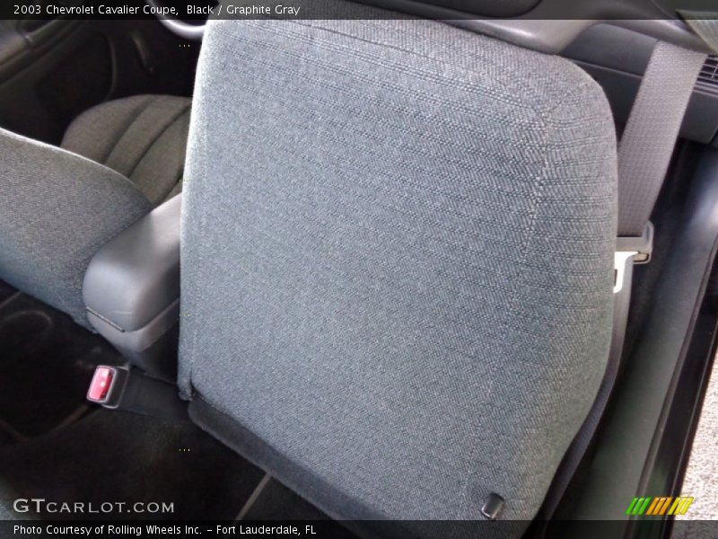Black / Graphite Gray 2003 Chevrolet Cavalier Coupe