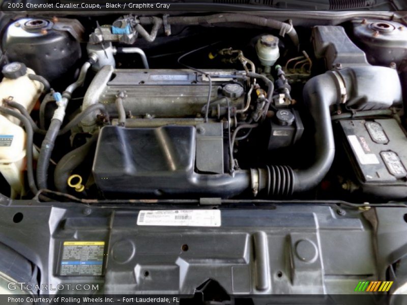 Black / Graphite Gray 2003 Chevrolet Cavalier Coupe