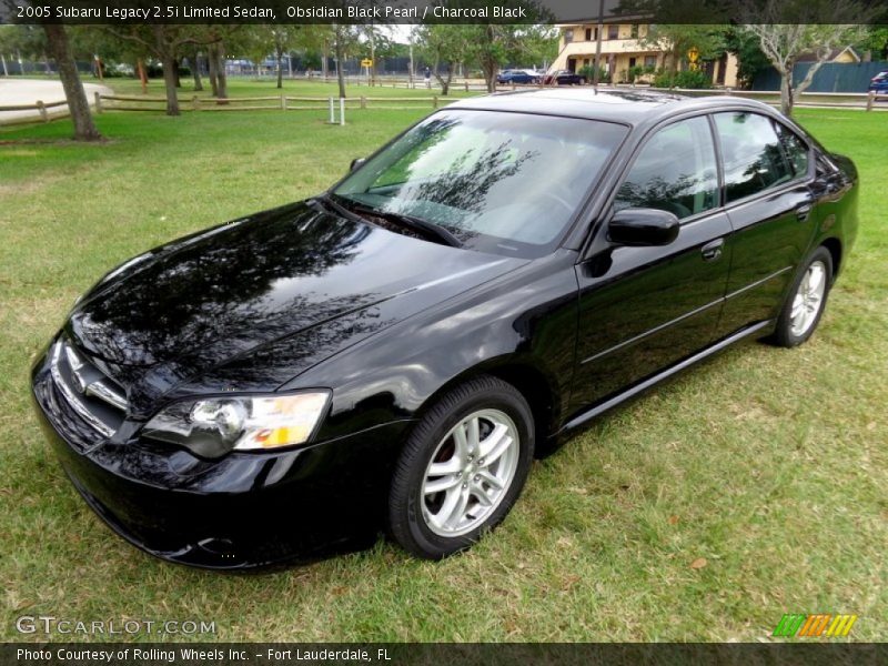Obsidian Black Pearl / Charcoal Black 2005 Subaru Legacy 2.5i Limited Sedan