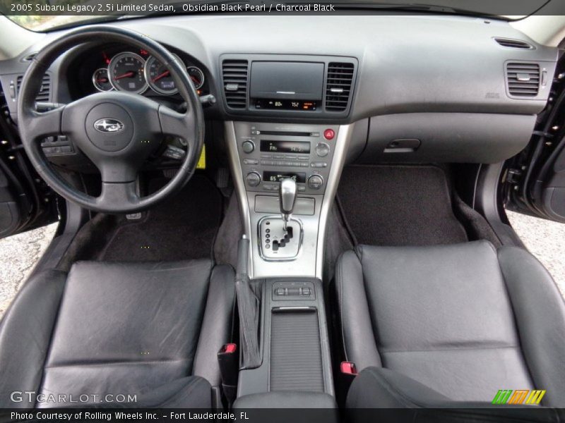 Obsidian Black Pearl / Charcoal Black 2005 Subaru Legacy 2.5i Limited Sedan