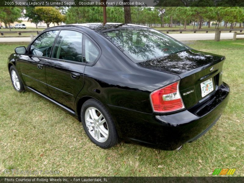 Obsidian Black Pearl / Charcoal Black 2005 Subaru Legacy 2.5i Limited Sedan