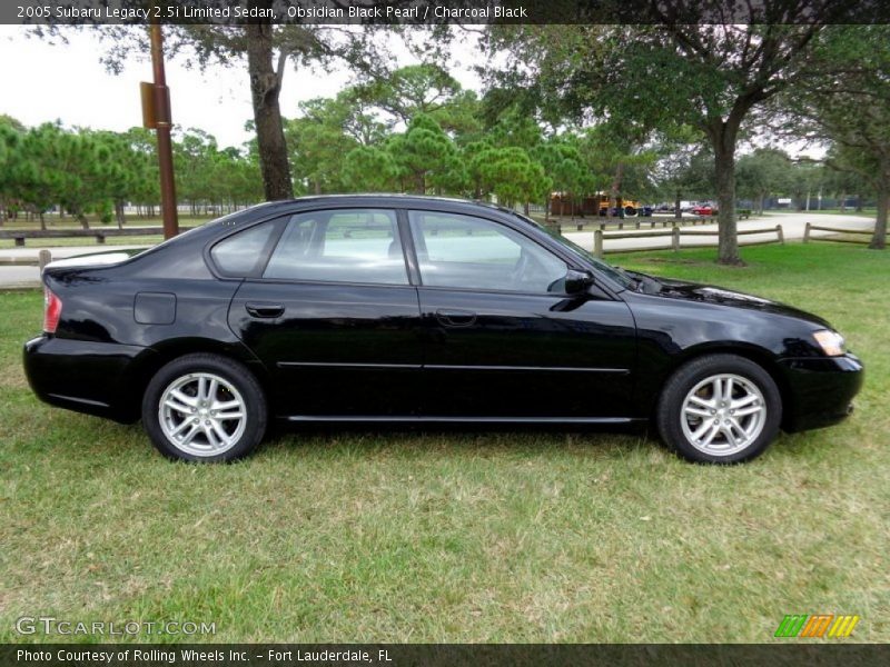 Obsidian Black Pearl / Charcoal Black 2005 Subaru Legacy 2.5i Limited Sedan