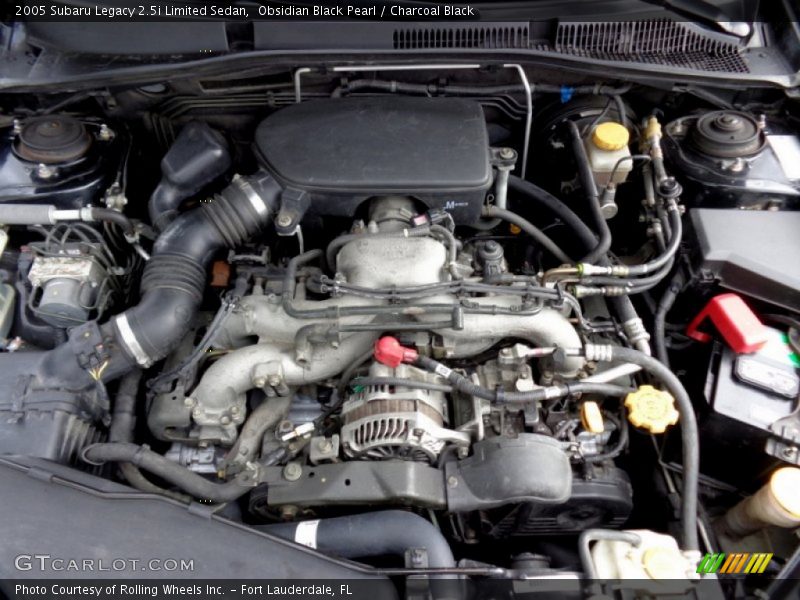 Obsidian Black Pearl / Charcoal Black 2005 Subaru Legacy 2.5i Limited Sedan