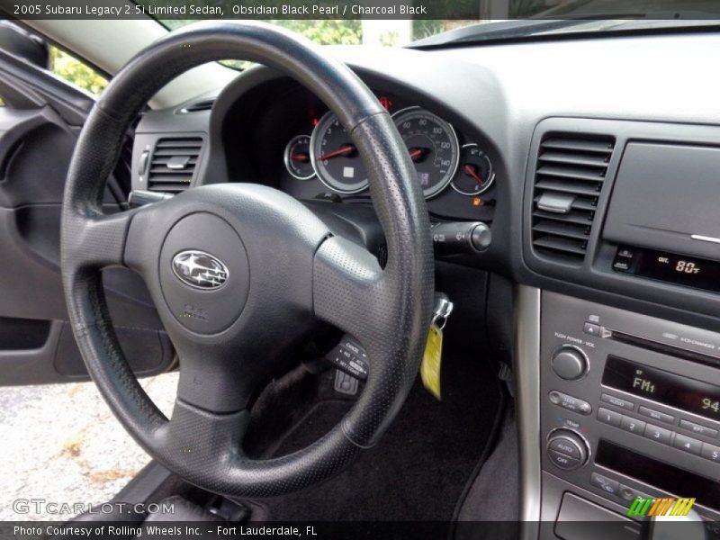 Obsidian Black Pearl / Charcoal Black 2005 Subaru Legacy 2.5i Limited Sedan