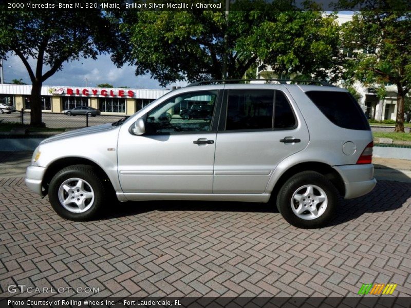 Brilliant Silver Metallic / Charcoal 2000 Mercedes-Benz ML 320 4Matic