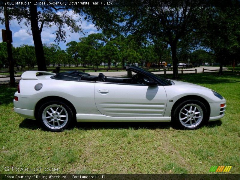 Dover White Pearl / Black 2001 Mitsubishi Eclipse Spyder GT