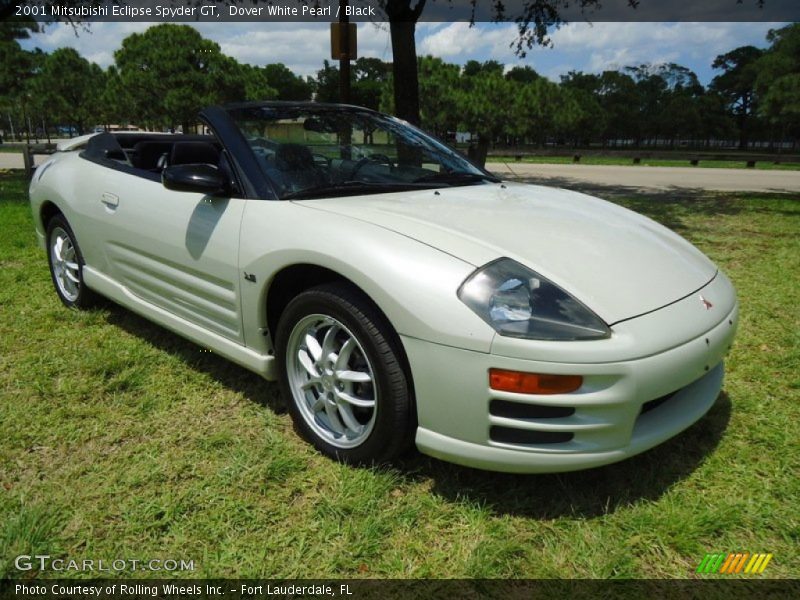 Dover White Pearl / Black 2001 Mitsubishi Eclipse Spyder GT