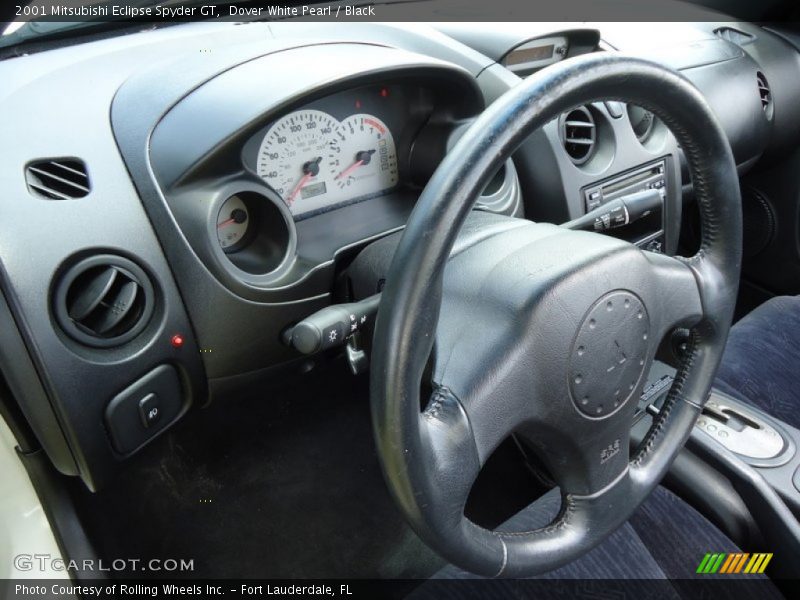 Dover White Pearl / Black 2001 Mitsubishi Eclipse Spyder GT
