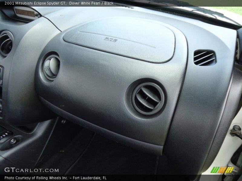 Dover White Pearl / Black 2001 Mitsubishi Eclipse Spyder GT