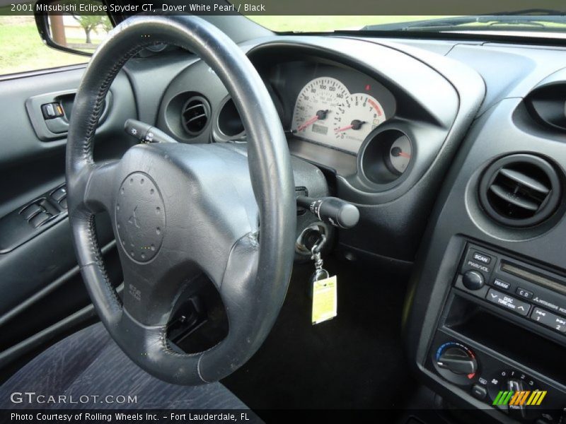 Dover White Pearl / Black 2001 Mitsubishi Eclipse Spyder GT