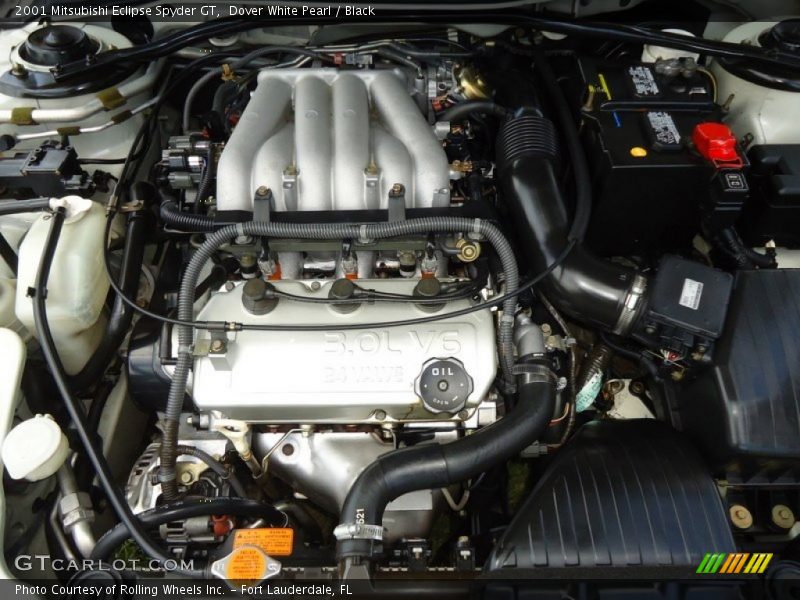 Dover White Pearl / Black 2001 Mitsubishi Eclipse Spyder GT