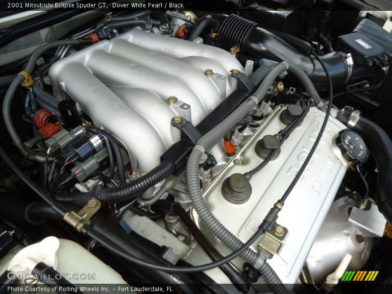 Dover White Pearl / Black 2001 Mitsubishi Eclipse Spyder GT