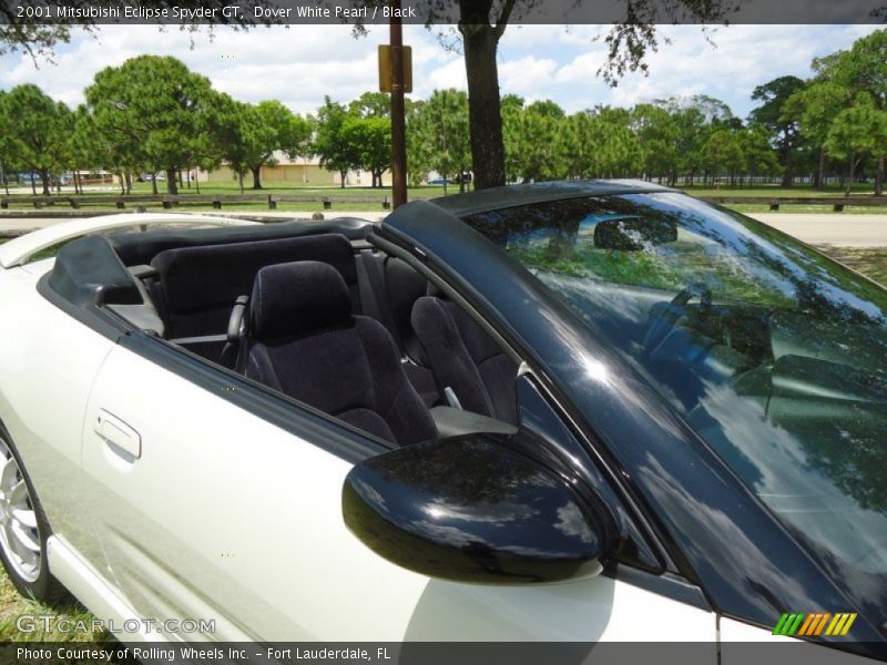 Dover White Pearl / Black 2001 Mitsubishi Eclipse Spyder GT