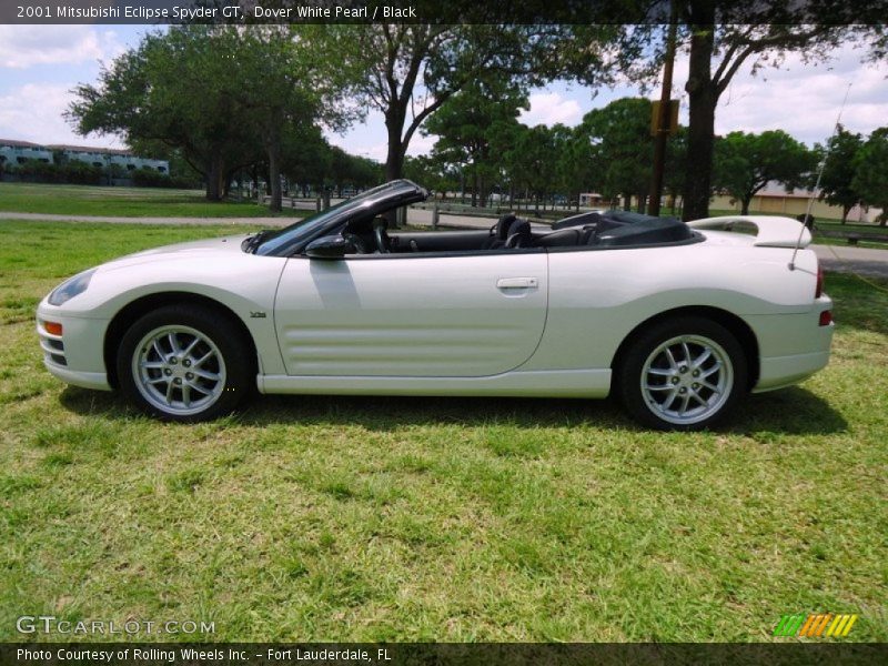 Dover White Pearl / Black 2001 Mitsubishi Eclipse Spyder GT