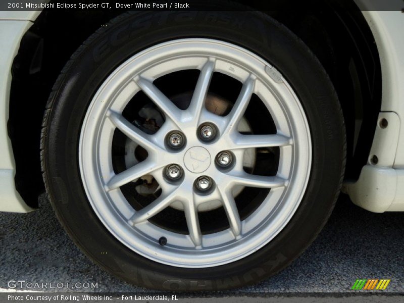 Dover White Pearl / Black 2001 Mitsubishi Eclipse Spyder GT