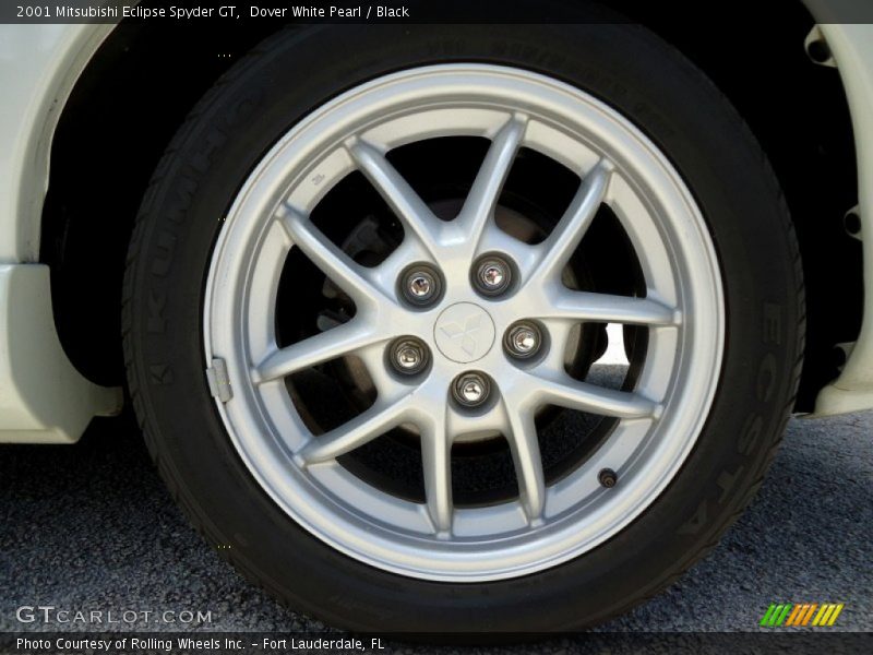 Dover White Pearl / Black 2001 Mitsubishi Eclipse Spyder GT