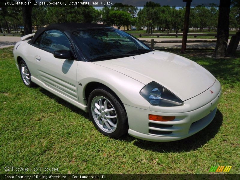 Dover White Pearl / Black 2001 Mitsubishi Eclipse Spyder GT