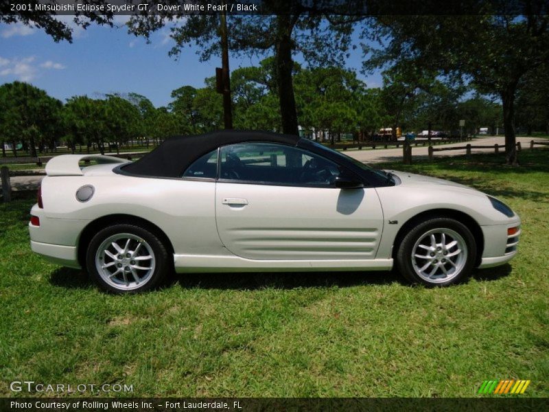 Dover White Pearl / Black 2001 Mitsubishi Eclipse Spyder GT