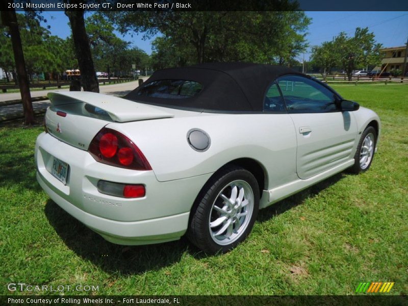 Dover White Pearl / Black 2001 Mitsubishi Eclipse Spyder GT