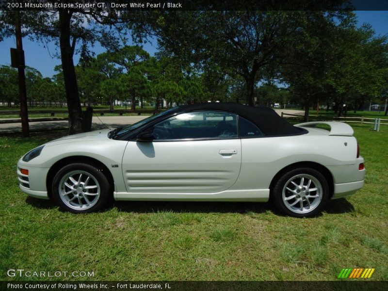 Dover White Pearl / Black 2001 Mitsubishi Eclipse Spyder GT