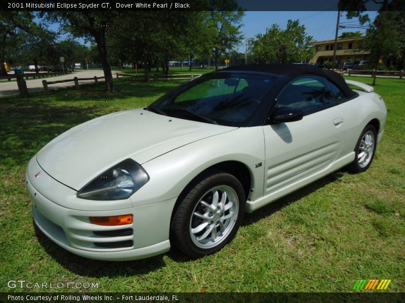 Dover White Pearl / Black 2001 Mitsubishi Eclipse Spyder GT
