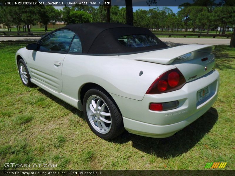 Dover White Pearl / Black 2001 Mitsubishi Eclipse Spyder GT