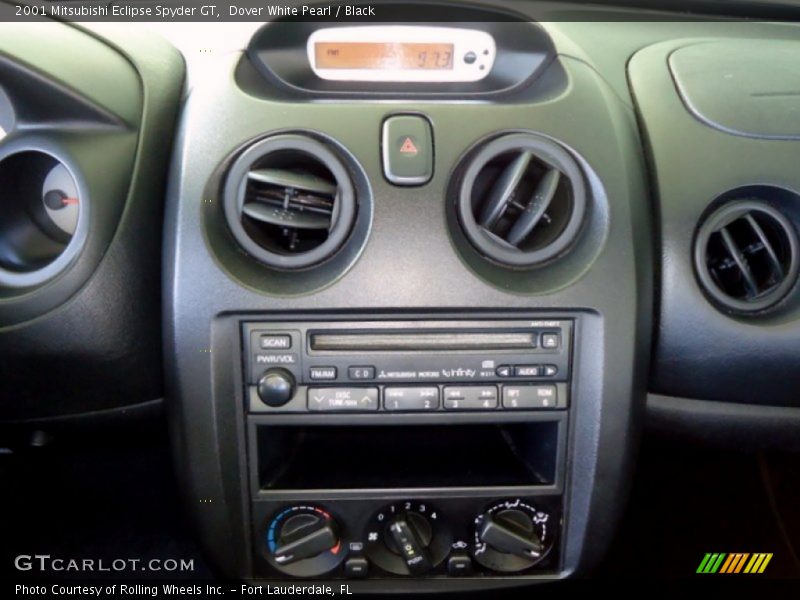 Dover White Pearl / Black 2001 Mitsubishi Eclipse Spyder GT