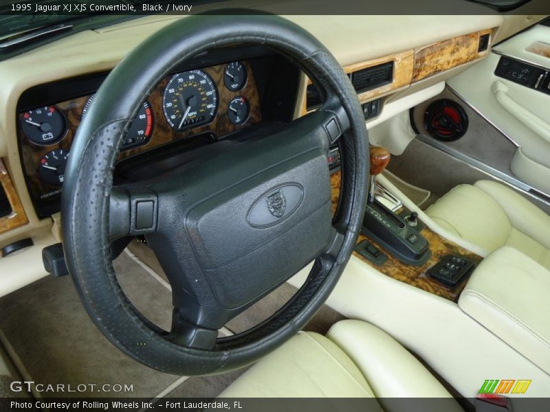 Black / Ivory 1995 Jaguar XJ XJS Convertible