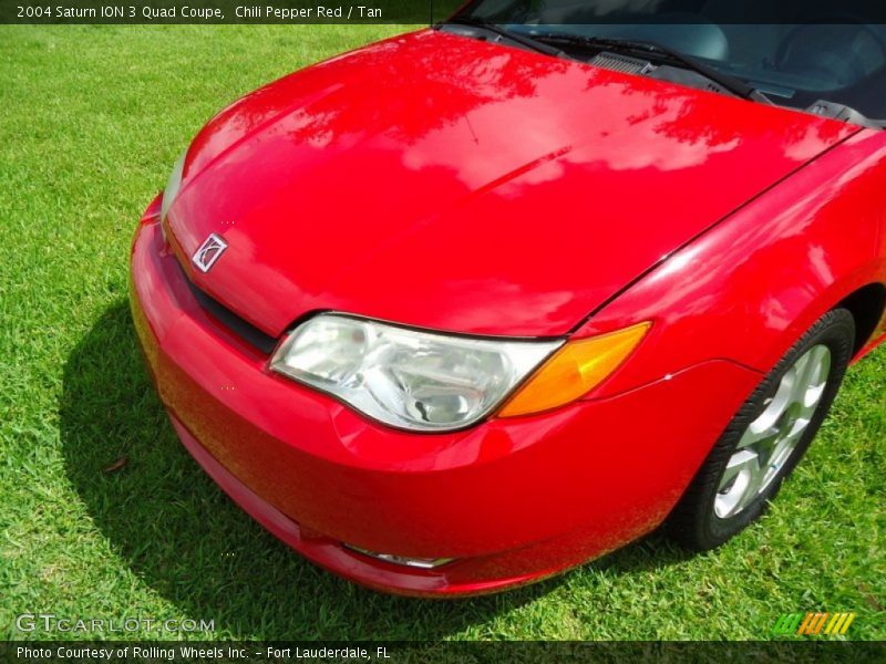 Chili Pepper Red / Tan 2004 Saturn ION 3 Quad Coupe