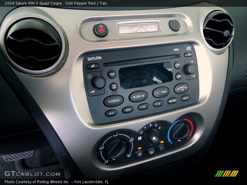 Chili Pepper Red / Tan 2004 Saturn ION 3 Quad Coupe