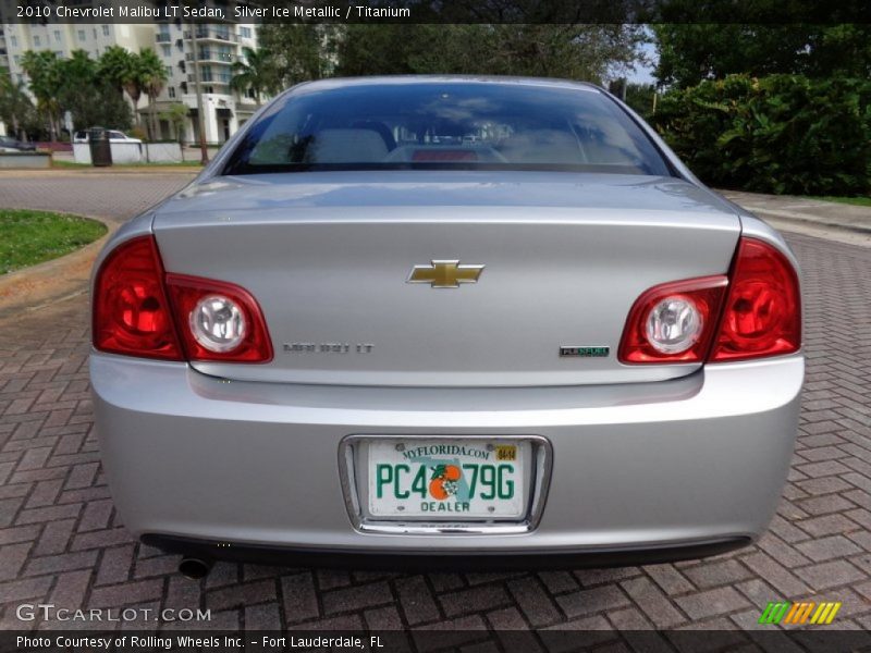 Silver Ice Metallic / Titanium 2010 Chevrolet Malibu LT Sedan