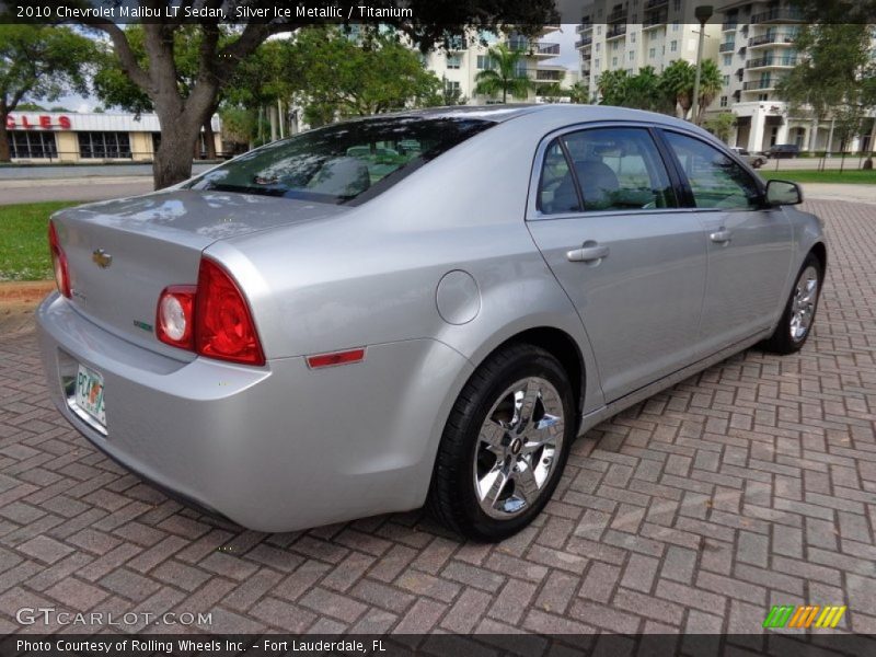 Silver Ice Metallic / Titanium 2010 Chevrolet Malibu LT Sedan