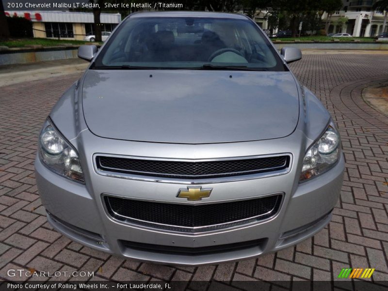 Silver Ice Metallic / Titanium 2010 Chevrolet Malibu LT Sedan