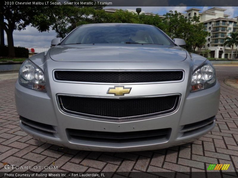 Silver Ice Metallic / Titanium 2010 Chevrolet Malibu LT Sedan