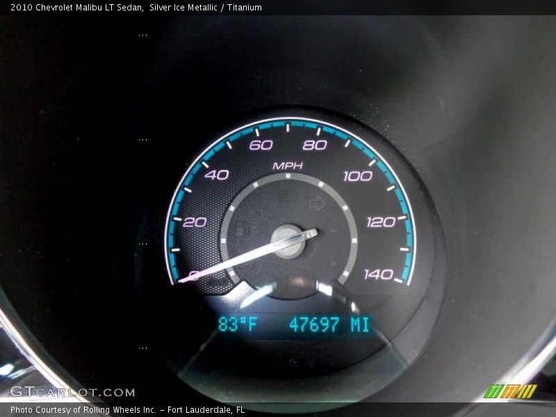 Silver Ice Metallic / Titanium 2010 Chevrolet Malibu LT Sedan