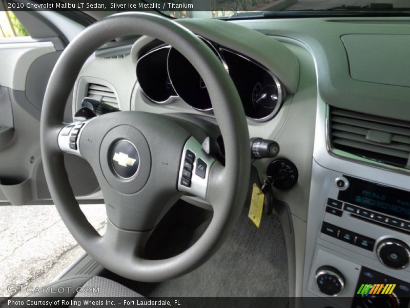 Silver Ice Metallic / Titanium 2010 Chevrolet Malibu LT Sedan