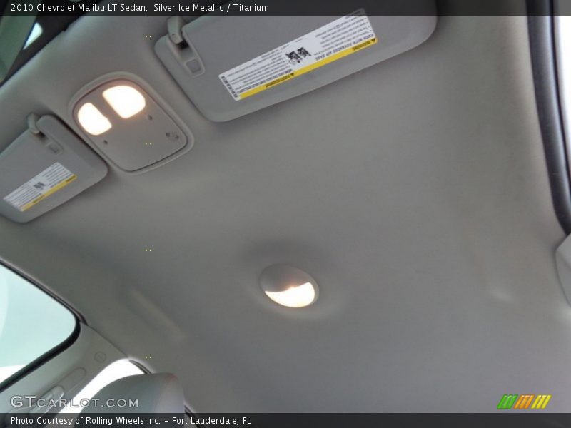 Silver Ice Metallic / Titanium 2010 Chevrolet Malibu LT Sedan