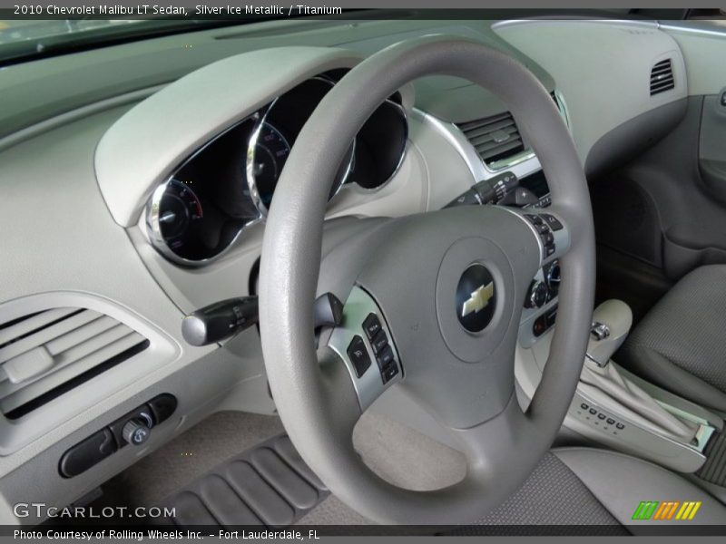 Silver Ice Metallic / Titanium 2010 Chevrolet Malibu LT Sedan