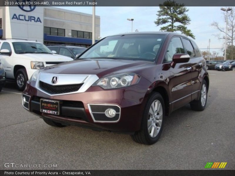 Basque Red Pearl / Taupe 2010 Acura RDX SH-AWD