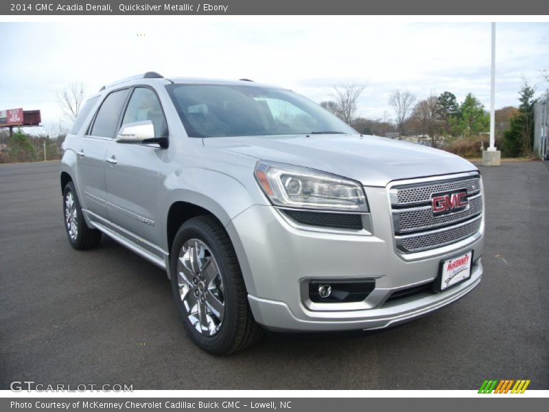 Quicksilver Metallic / Ebony 2014 GMC Acadia Denali