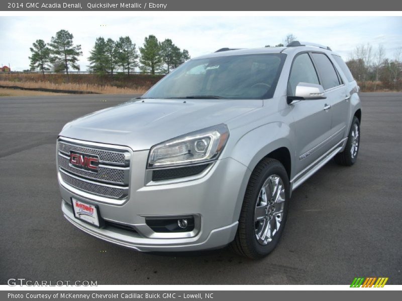 Quicksilver Metallic / Ebony 2014 GMC Acadia Denali