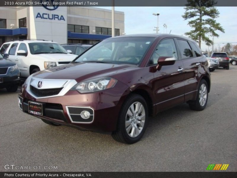 Basque Red Pearl / Taupe 2010 Acura RDX SH-AWD