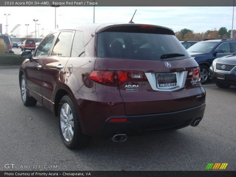 Basque Red Pearl / Taupe 2010 Acura RDX SH-AWD