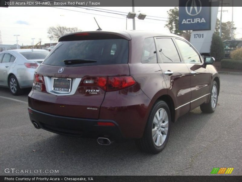 Basque Red Pearl / Taupe 2010 Acura RDX SH-AWD
