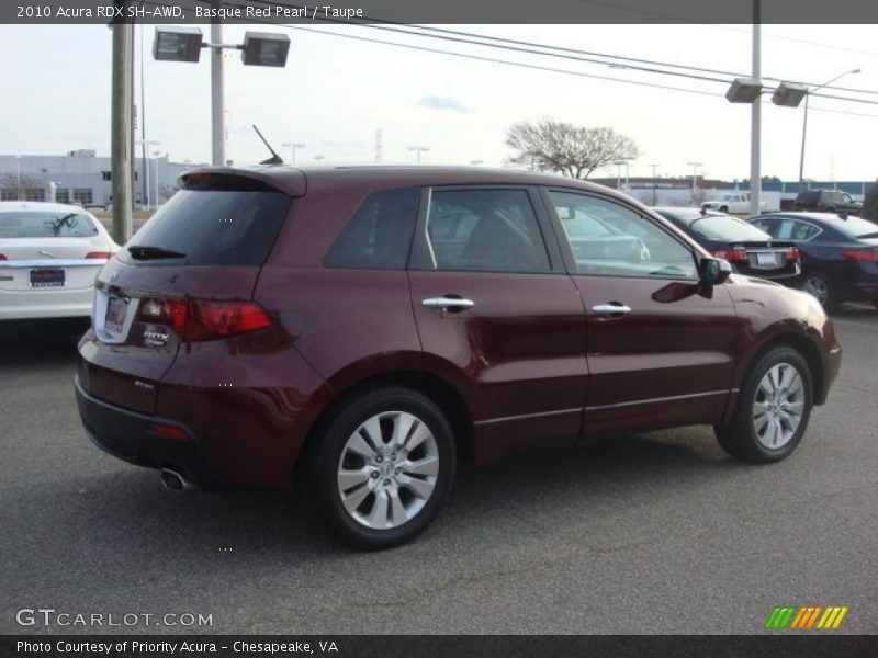 Basque Red Pearl / Taupe 2010 Acura RDX SH-AWD