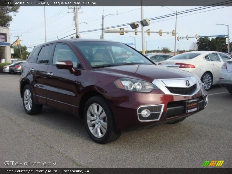 Basque Red Pearl / Taupe 2010 Acura RDX SH-AWD